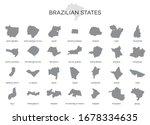 States of Brazil - Icon Vector illustration