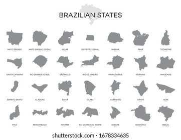 States of Brazil - Icon Vector illustration