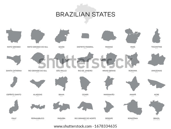 States of Brazil -\
Icon Vector\
illustration