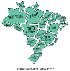 States of Brazil separated