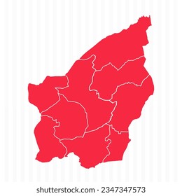 States Map of San Marino With Detailed Borders, can be used for business designs, presentation designs or any suitable designs.