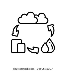 States of Matter  icon in vector. Logotype
