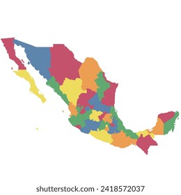 Mapa de Estados Unidos Imagen vectorial libre de regalías - VectorStock