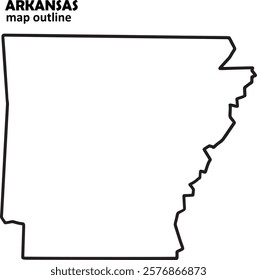 states usa map black outline