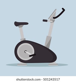 Static Bike Fitness Sport Icon