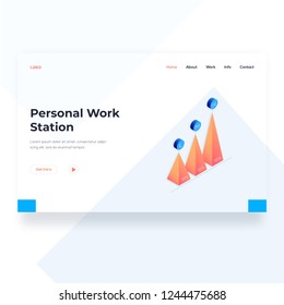 Static  business development website design