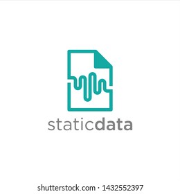 static data simple logo design