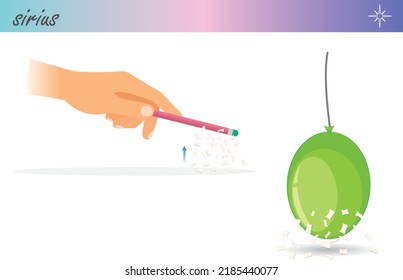 Static Electricity Experiment. Electric, Electrical, Magnetic Test. Illustration Draw Vector