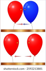 Static electricity is the result of an imbalance between positive and negative charges.