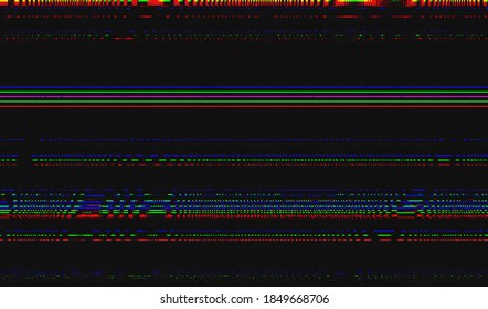 A static image of television distortion. Abstract background pixel glitch texture. Vector illustration.