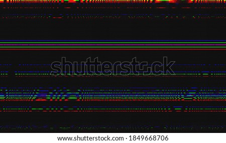 A static image of television distortion. Abstract background pixel glitch texture. Vector illustration.