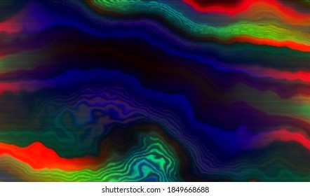 A static image of television wave distortion. Abstract glitch texture background. Vector illustration.