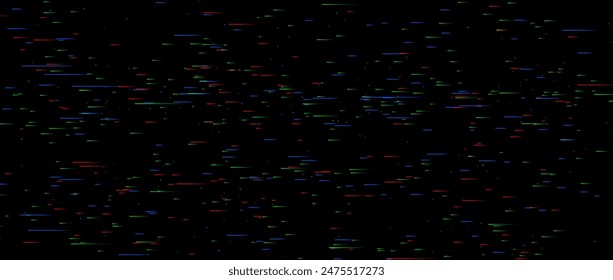 Static noise texture. Lost or bad TV signal concept. Random rippled video tape background. Glitch vhs pixel snow noise wallpaper. Image distortion distressed backdrop effect. Vector rgb noise 