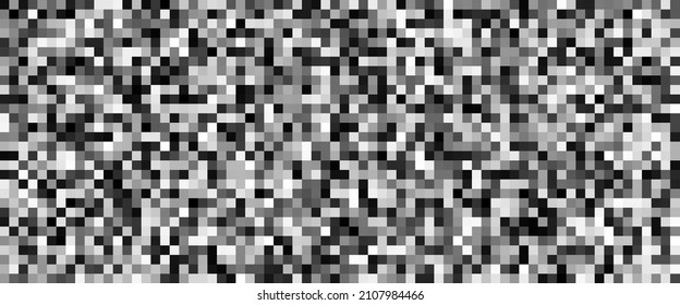 Static Pixel Noise TV. VHS Glitch Pixel Texture Screen. Static Video Noise. Color Pattern Background. No Signal Vector Illustration.