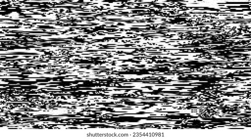 Static Pixel Noise TV. VHS Glitch Pixel Texture Screen. Static Video Noise Seamless Texture. Color Pattern Background. No Signal Vector Illustration.