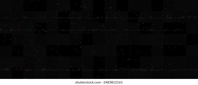 Static RGB noise. Interference lines texture. Glitch vhs pixel noise stripes wallpaper. Lost or bad TV signal. Rippled video tape background. Image distressed backdrop effect. Vector rgb crt tv screen