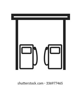 Station, gas, fuel icon vector image.Can also be used for building and landmarks . Suitable for mobile apps, web apps and print media.