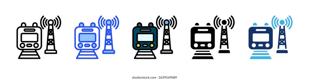 Station Icon Collection With Multiple Styles