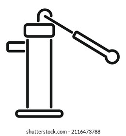 Station pump icon outline vector. Water system. Engine electric