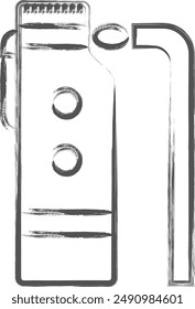 Station related brushstroke illustration Mike