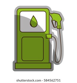 station service fuel isolated icon