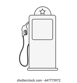 station service pump isolated icon