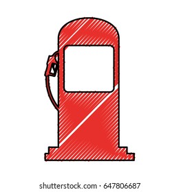 station service pump isolated icon