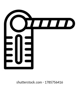 Symbol für die Stationsumschaltung. Umreißende Vektorsymbol für Webdesign einzeln auf weißem Hintergrund