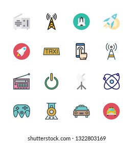 station vector icon set