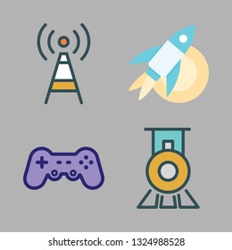 station vector icon set