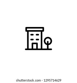 Station vector icon. Trendy Flat style for graphic design, Web site, UI. EPS10. Vector illustration