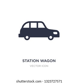 station wagon icon on white background. Simple element illustration from Transport concept. station wagon sign icon symbol design.