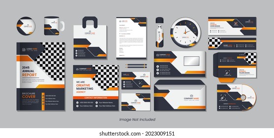  Stationary 15 in 1 pack design with creative simple shapes.