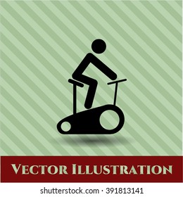 Stationary bike high quality icon