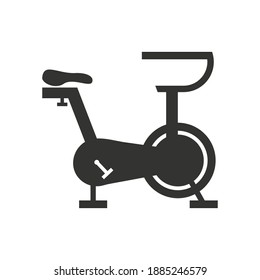 Stationary bike icon design template vector isolated illustration