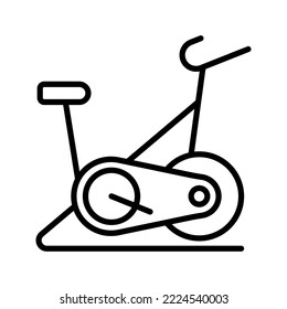 Stationary bike icon. fitness sign. vector