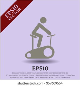 Stationary bike symbol