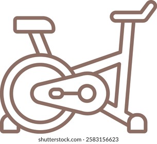 Stationary Bike vector icon. Can be used for printing, mobile and web applications.