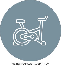 Stationary Bike vector icon. Can be used for printing, mobile and web applications.