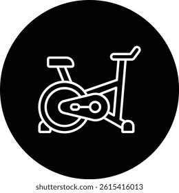 Stationary Bike vector icon. Can be used for printing, mobile and web applications.