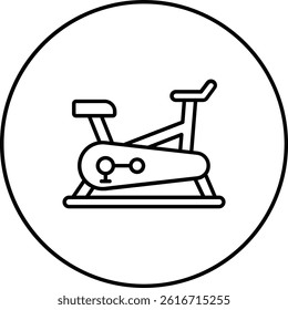 Stationary Bike vector icon. Can be used for printing, mobile and web applications.