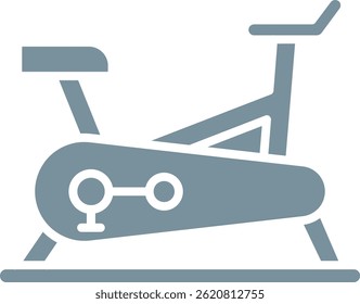 Ícone de vetor de bicicleta estacionária. Pode ser usado para impressão, aplicativos móveis e da Web.