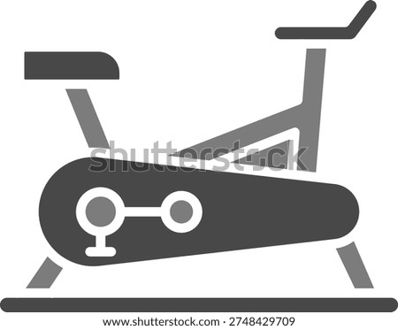 Stationary Bike vector icon. Can be used for printing, mobile and web applications.
