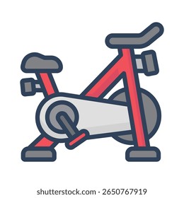 Icono de Vector de bicicleta estacionaria que puede modificarse o editarse fácilmente

