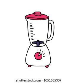 stationary blender doodle icon