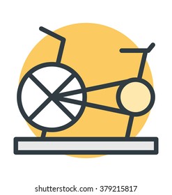 Stationary Cycle Vector Icon
