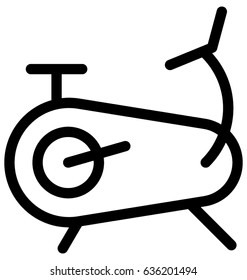 Stationary Cycle Vector Icon