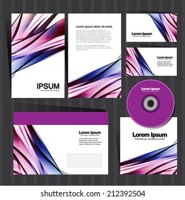 stationary design template set
