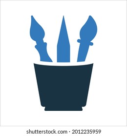  Stationary, education icon. Simple editable vector illustration.