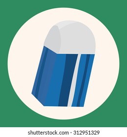 stationary eraser theme elements vector,eps